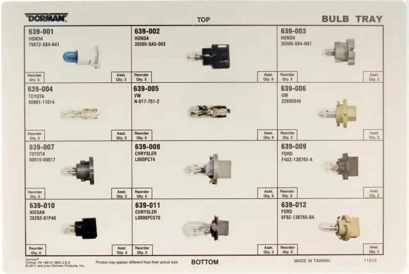 030-401 Dorman (OE Solutions) Instrument Panel Light Bulb Incandescent