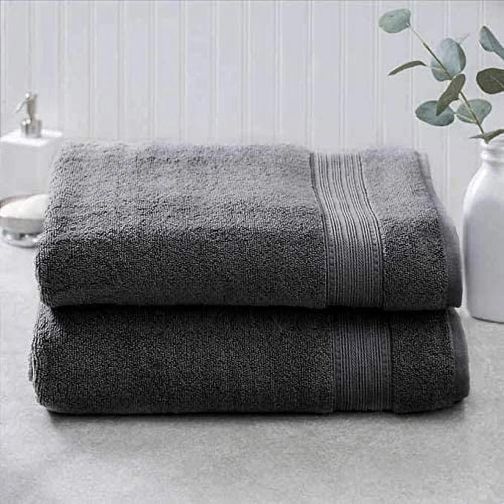 Charisma Luxury Bath Sheet, Hand Towel & Washcloth Set - 6 Pieces (Dark Grey) - Product image 2