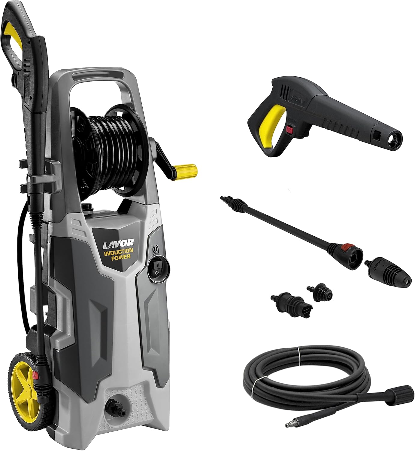 Cruiser 160 Plus High Pressure Cleaner with Induction Motor, Pressure Reel, Power 160 Bar Max, Flow Rate 390 l/h Max, Motor 2200W