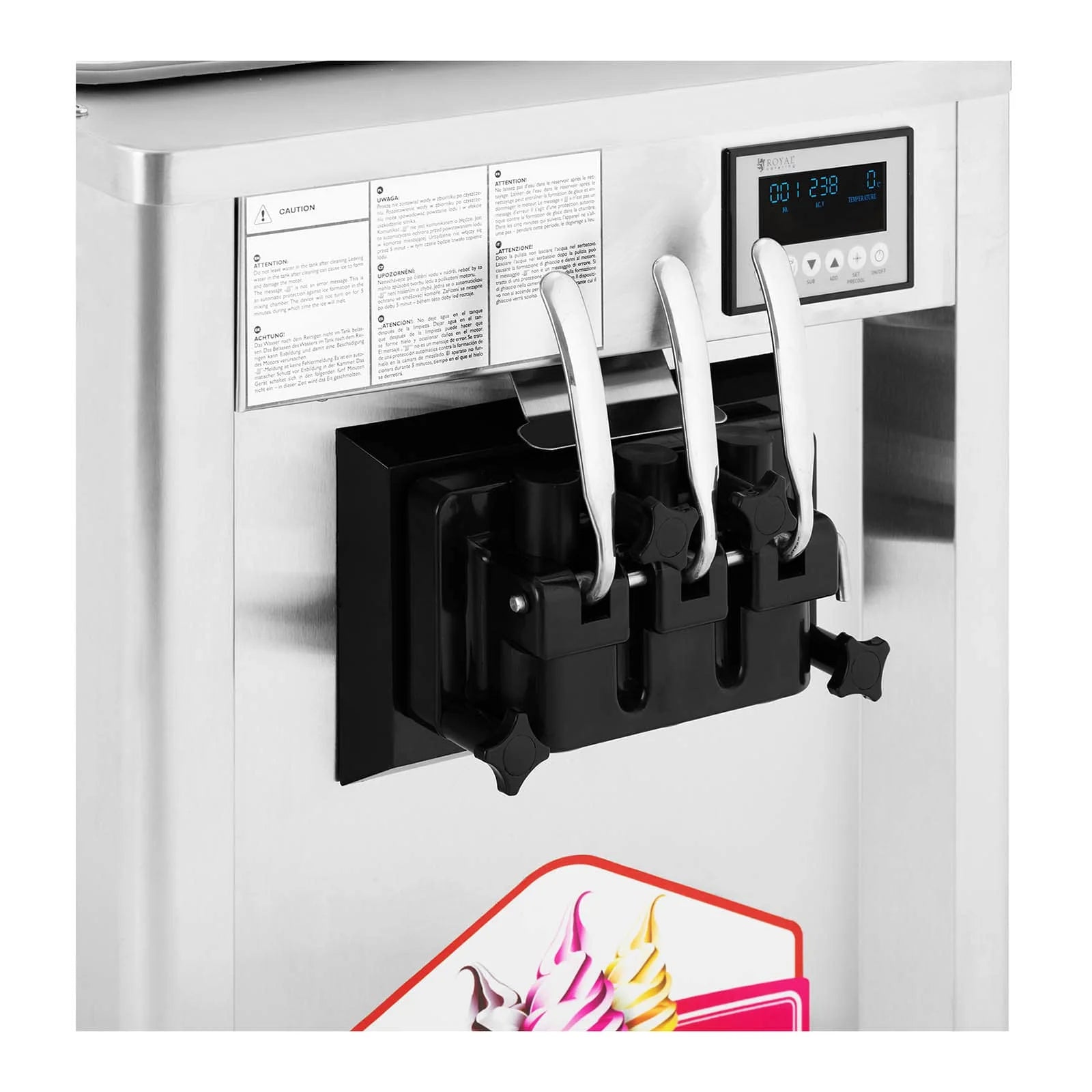 Italian ice cream machine 1150 watts 18 l/h 1 flavor professional Italian ice cream machine cheap Italian ice cream machine 14_0004901 -
