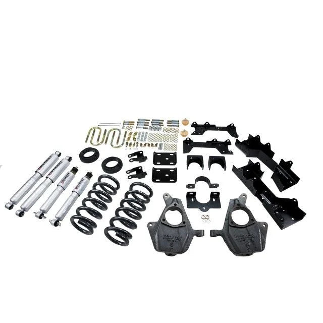 BELLTECH 680SP LOWERING KITS Front And Rear Complete Kit W/ Street Performance Shocks 1999-2000 Chevrolet Silverado/Sierra (Ext Cab) 4 in