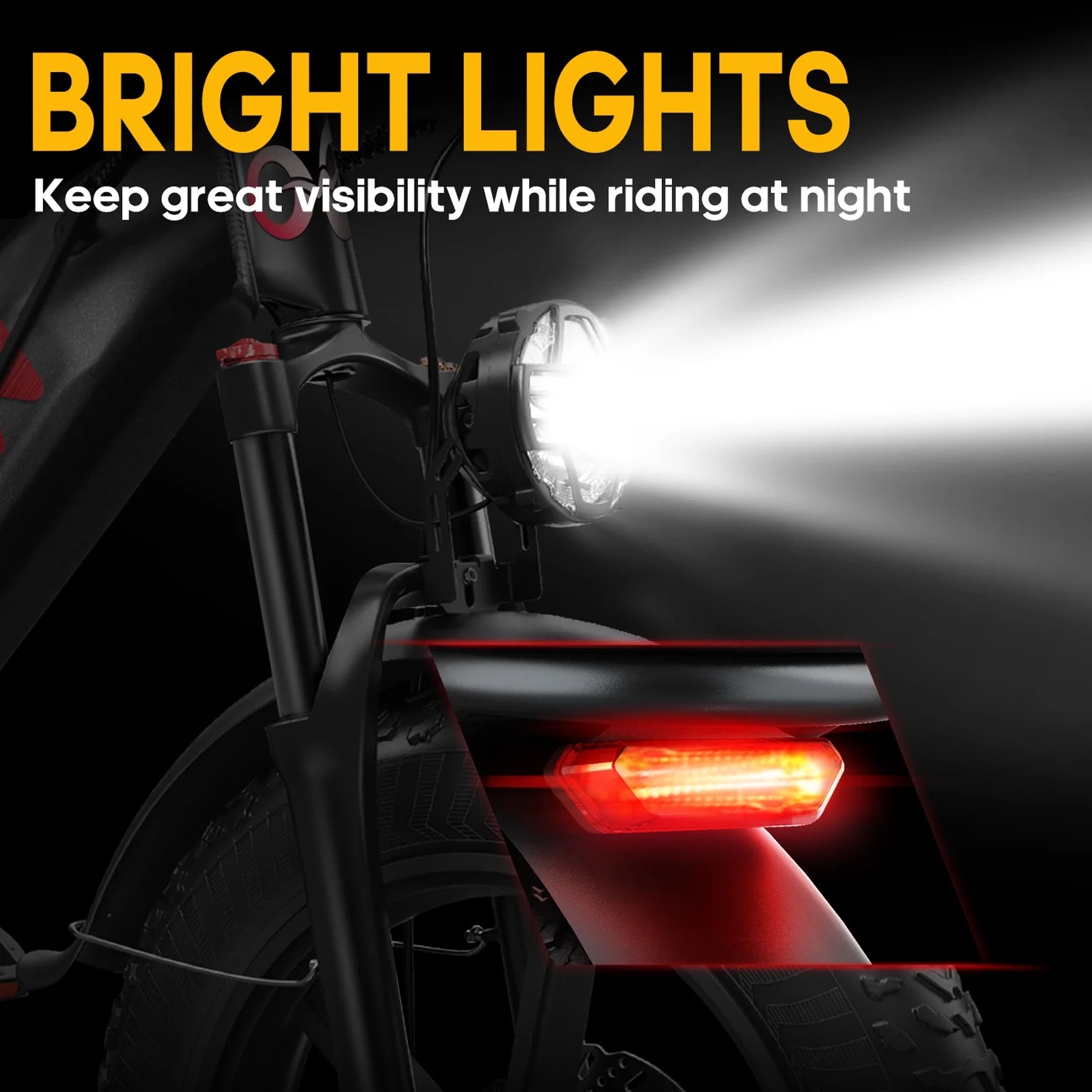 Wallke H9 AWD 3200W Dual Motor Electric Bike for Adult, 82ah 48V Dual Battery Long Range E - Bicycle, 31 - Product image 13