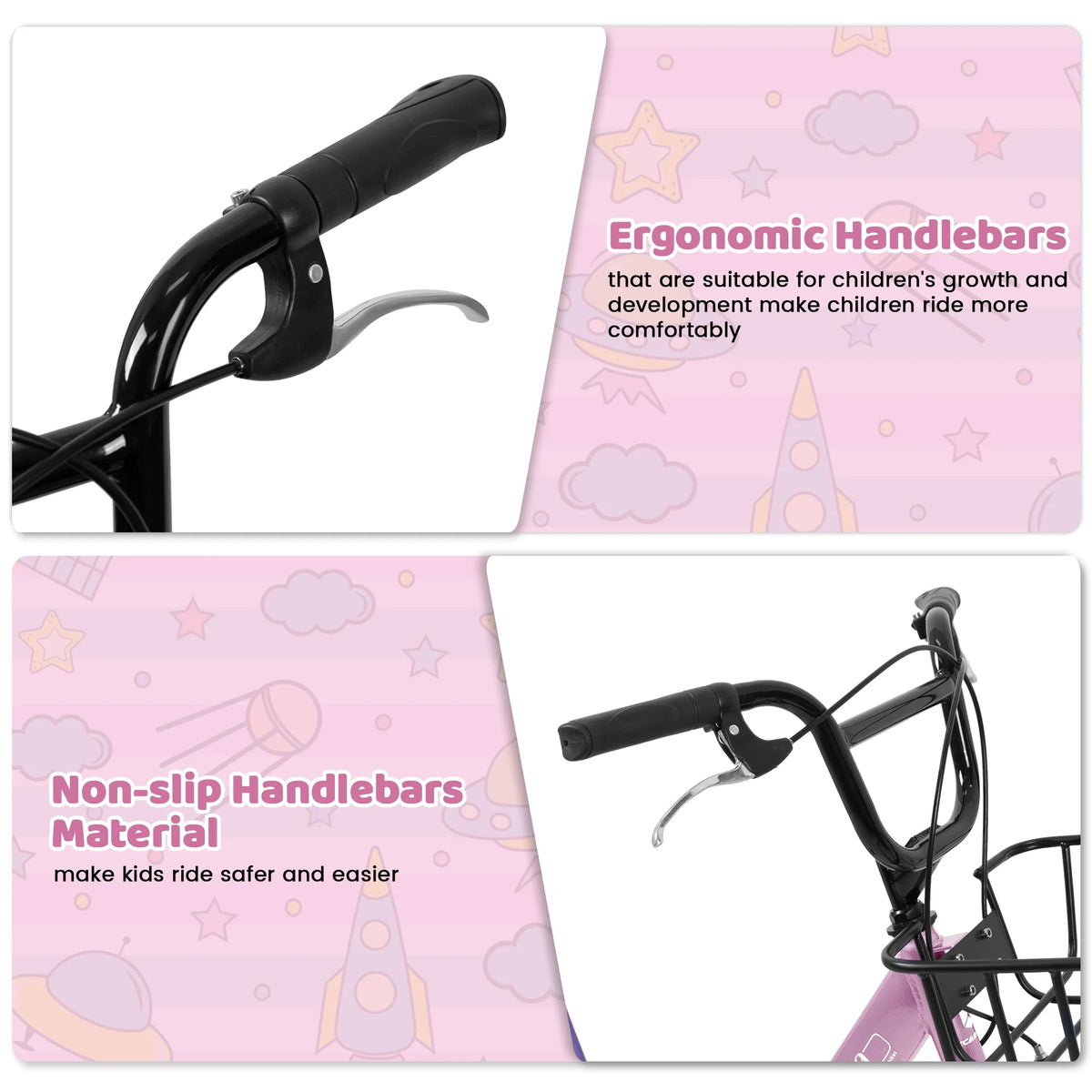 20 in Kids Bike for Boys Girls, 1 Speed Children Bicycle with Basket, Rear Seat, Chain Guard - Product image 18