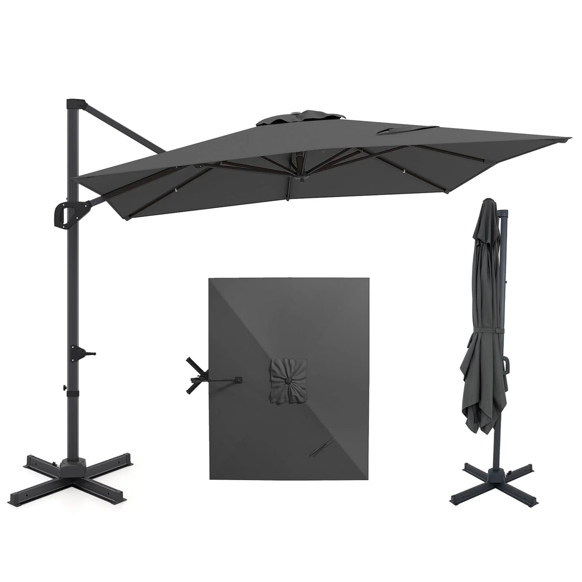 Tangkula 11 x 9 FT Patio Umbrella Large Offset Cantilever Outdoor Umbrella - Product image 2