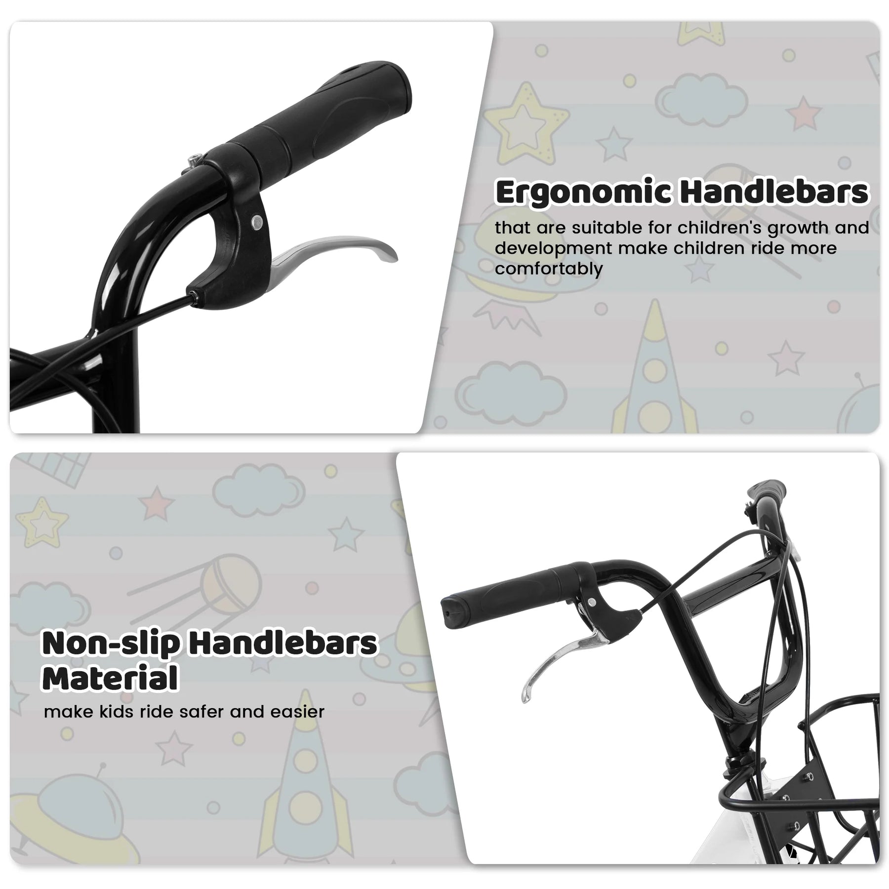 20 in Kids Bike for Boys Girls, 1 Speed Children Bicycle with Basket, Rear Seat, Chain Guard - Product image 34