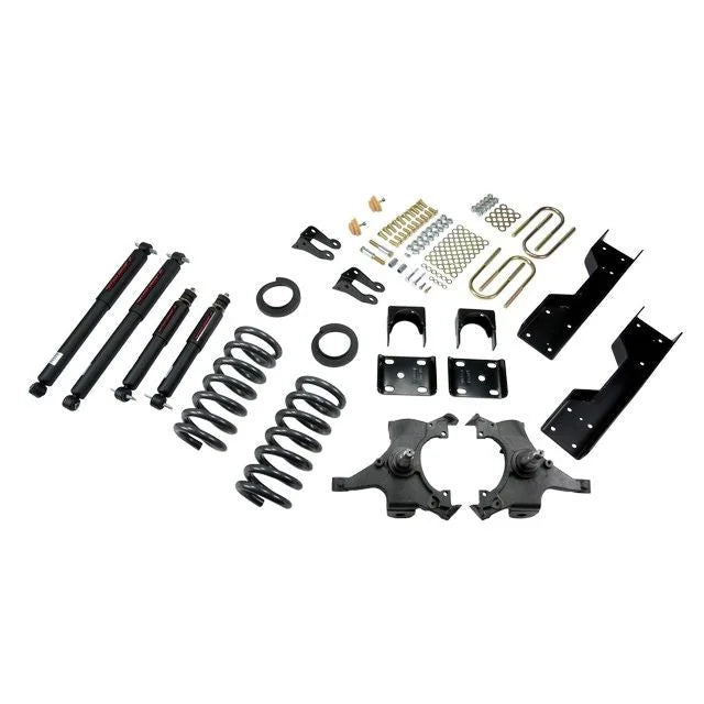 BELLTECH 688ND LOWERING KITS Front And Rear Complete Kit W/ Nitro Drop 2 Shocks 1992-1998 Chevrolet Silverado/Sierra C1500 (Std Cab ext 454