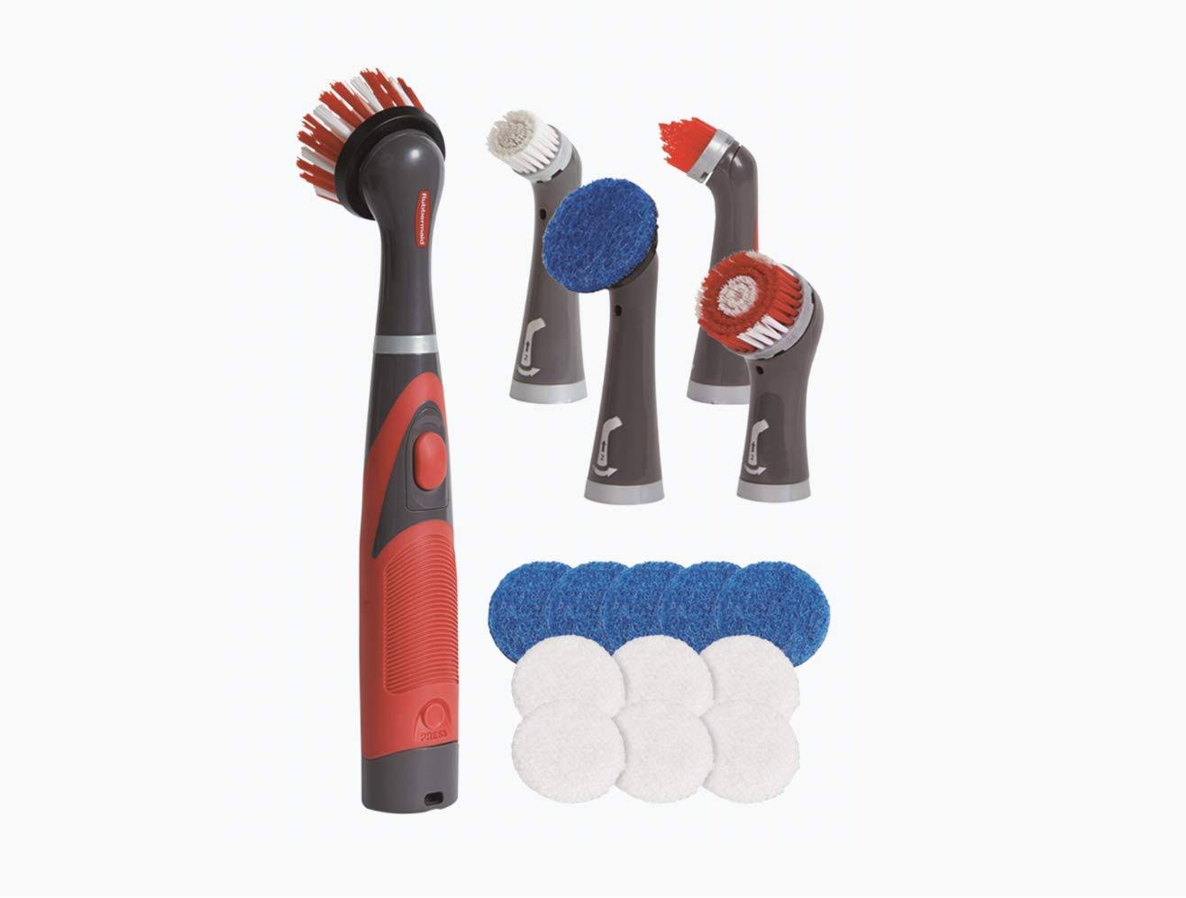 Rubbermaid Reveal Power Scrubber 18-Piece Kit, Cordless Electric Battery Powered Scrub Brush - Product image 1