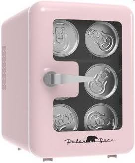 Polar Bear Mini Fridge Cooler, 6.5in. 4-Liter Retro Window Standard Door Compact Mini Refrigerator, New - Product image 1