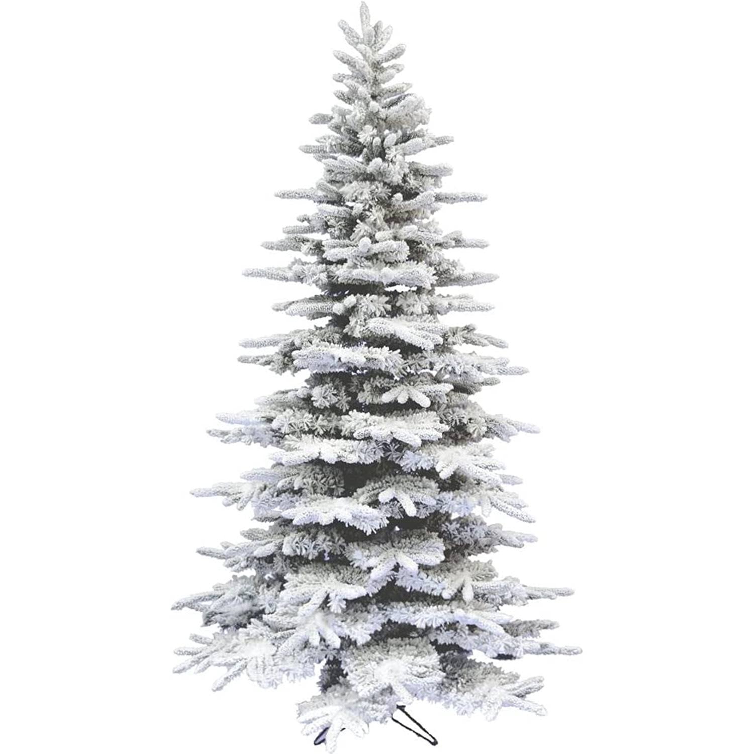 Fraser Hill Farm 9-ft. Flocked Pine Valley Christmas Tree - Product image 1