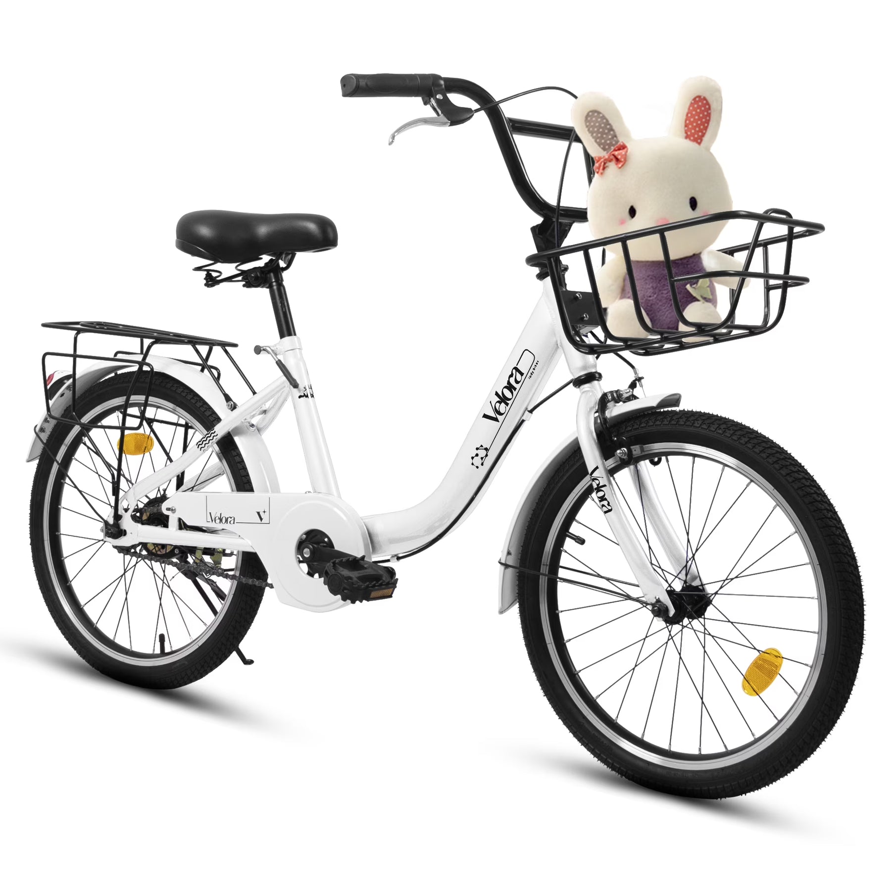 20 in Kids Bike for Boys Girls, 1 Speed Children Bicycle with Basket, Rear Seat, Chain Guard - Product image 7