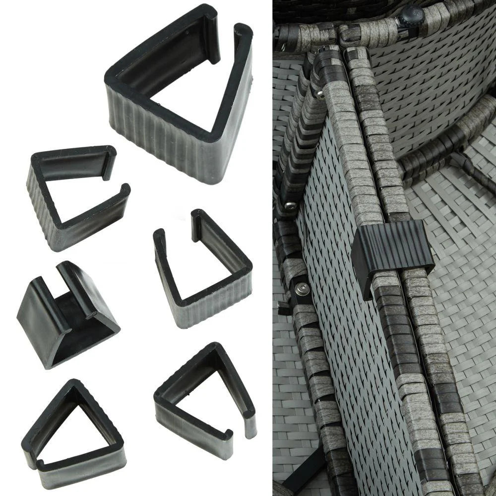 Sun lounger deckchair round modular gray garden furniture 2208062 -