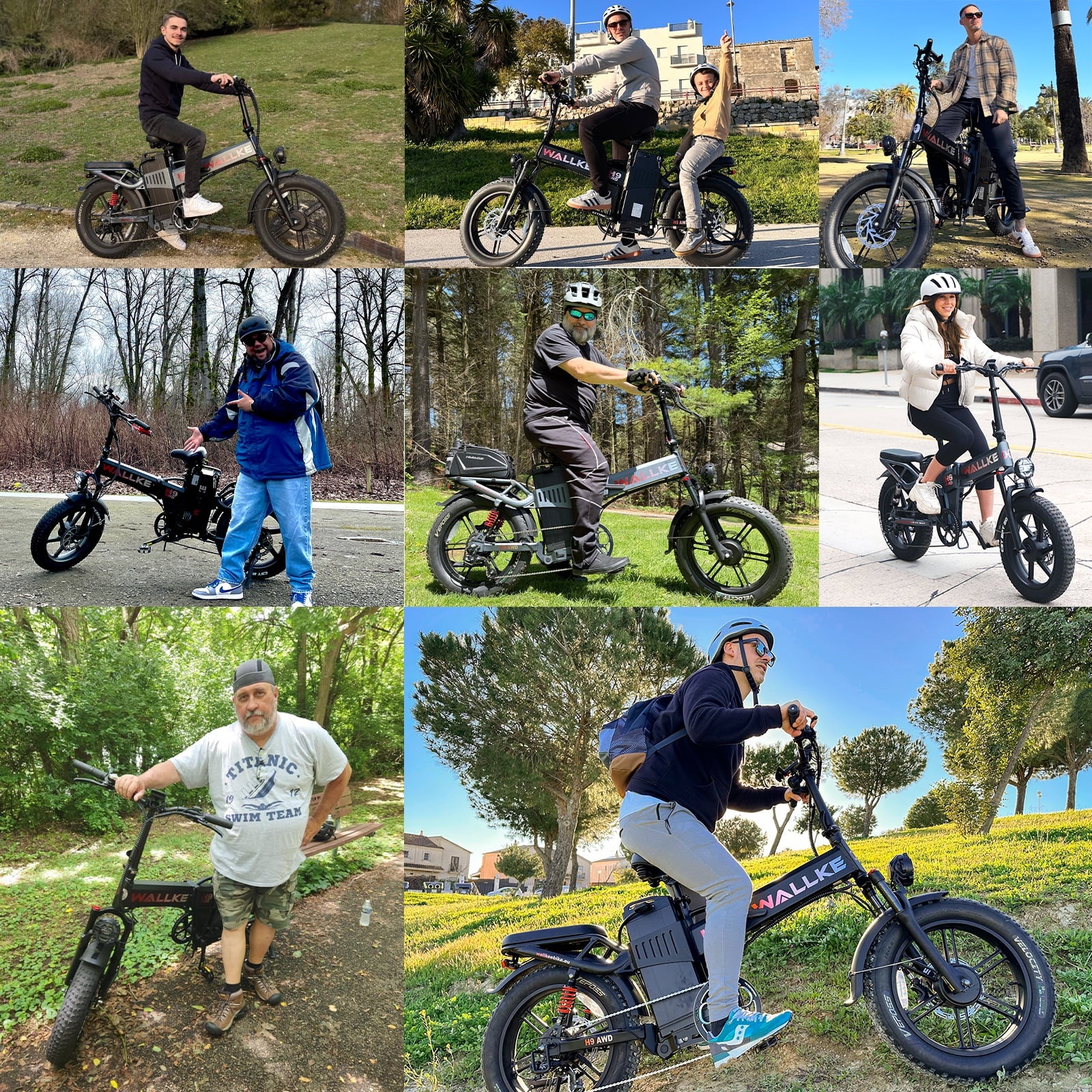 Wallke H9 AWD 3200W Dual Motor Electric Bike for Adult, 82ah 48V Dual Battery Long Range E - Bicycle, 31 - Product image 6
