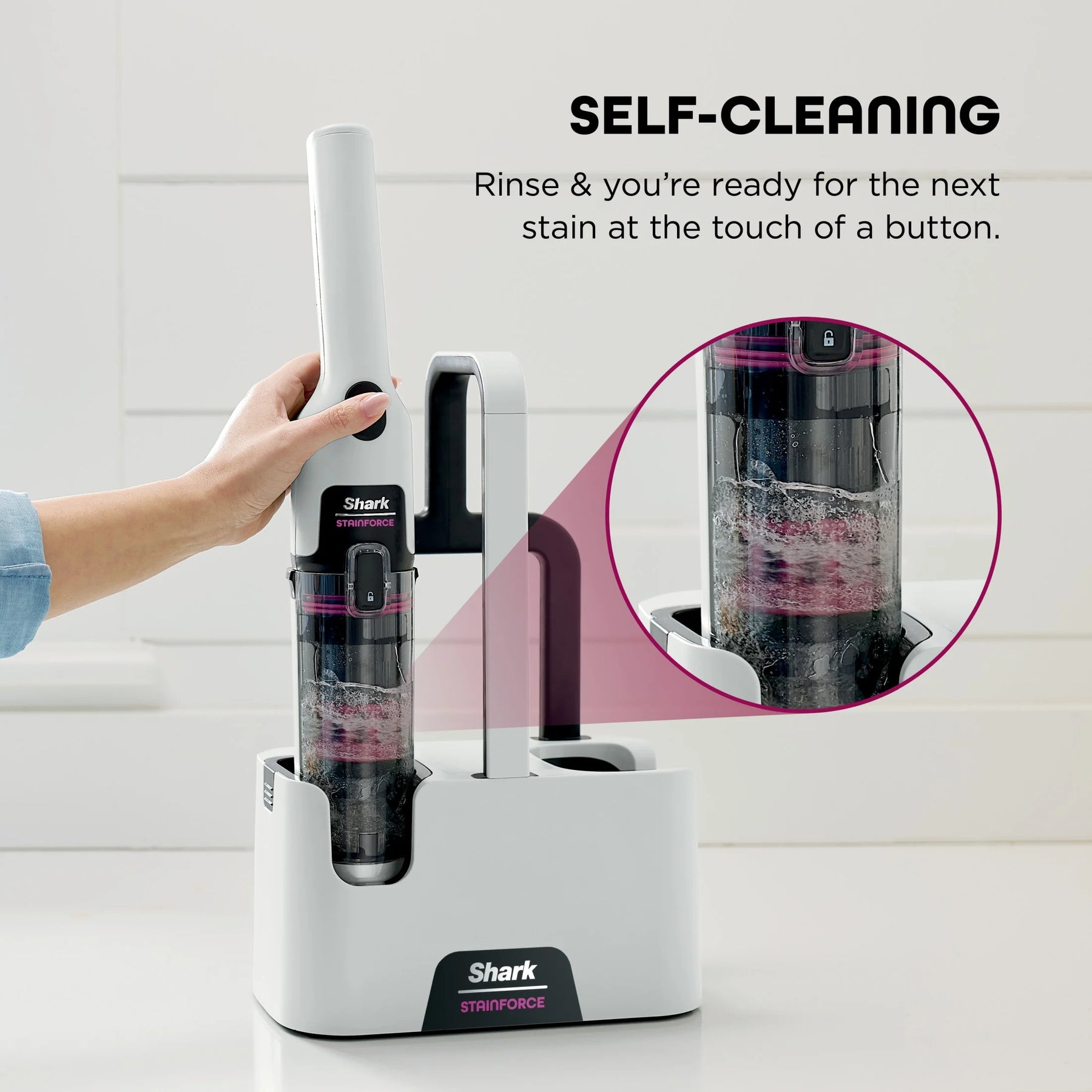 Shark Stainforce Cordless Portable Spot, Stain, & Odor Remover System for Carpets, Area Rugs, Upholstery - Product image 11