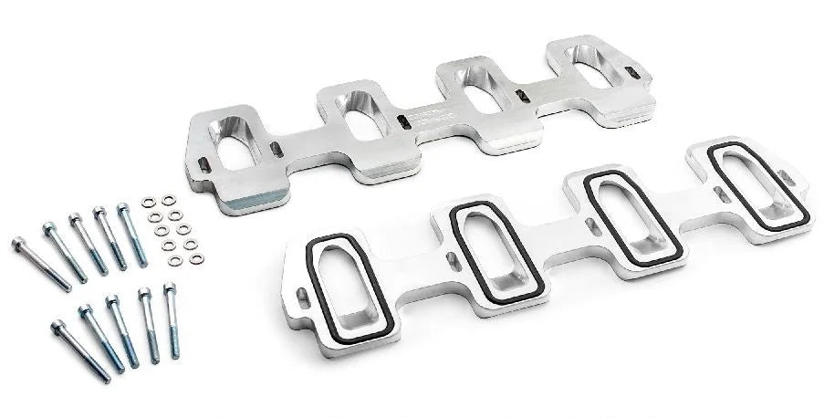 LS3 Rectangle Port Intake to LS1 Cathedral Port Head Adapters - Billet Aluminum