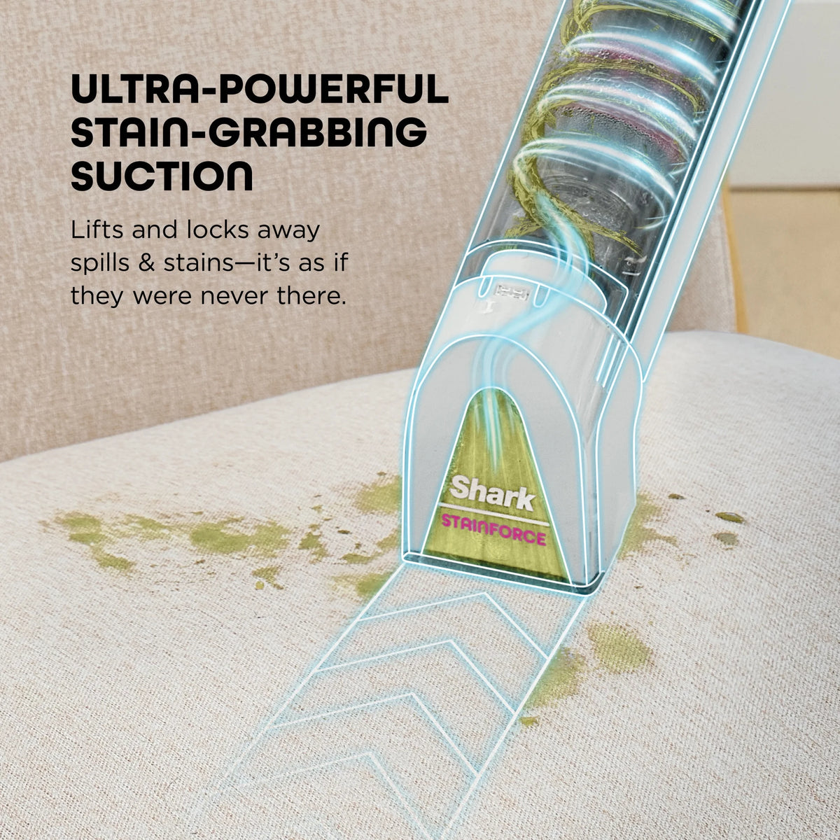 Shark Stainforce Cordless Portable Spot, Stain, & Odor Remover System for Carpets, Area Rugs, Upholstery - Product image 4