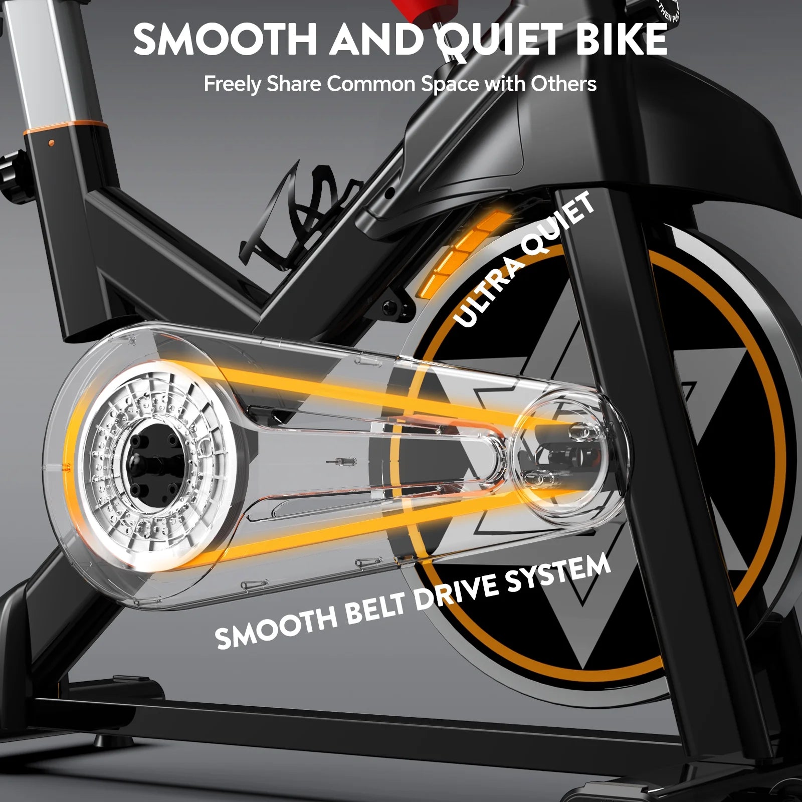LNOW Commercial Built - in Bluetooth Fan Exercise Bike, Adjustable Air Resistance with Dual - Product image 15