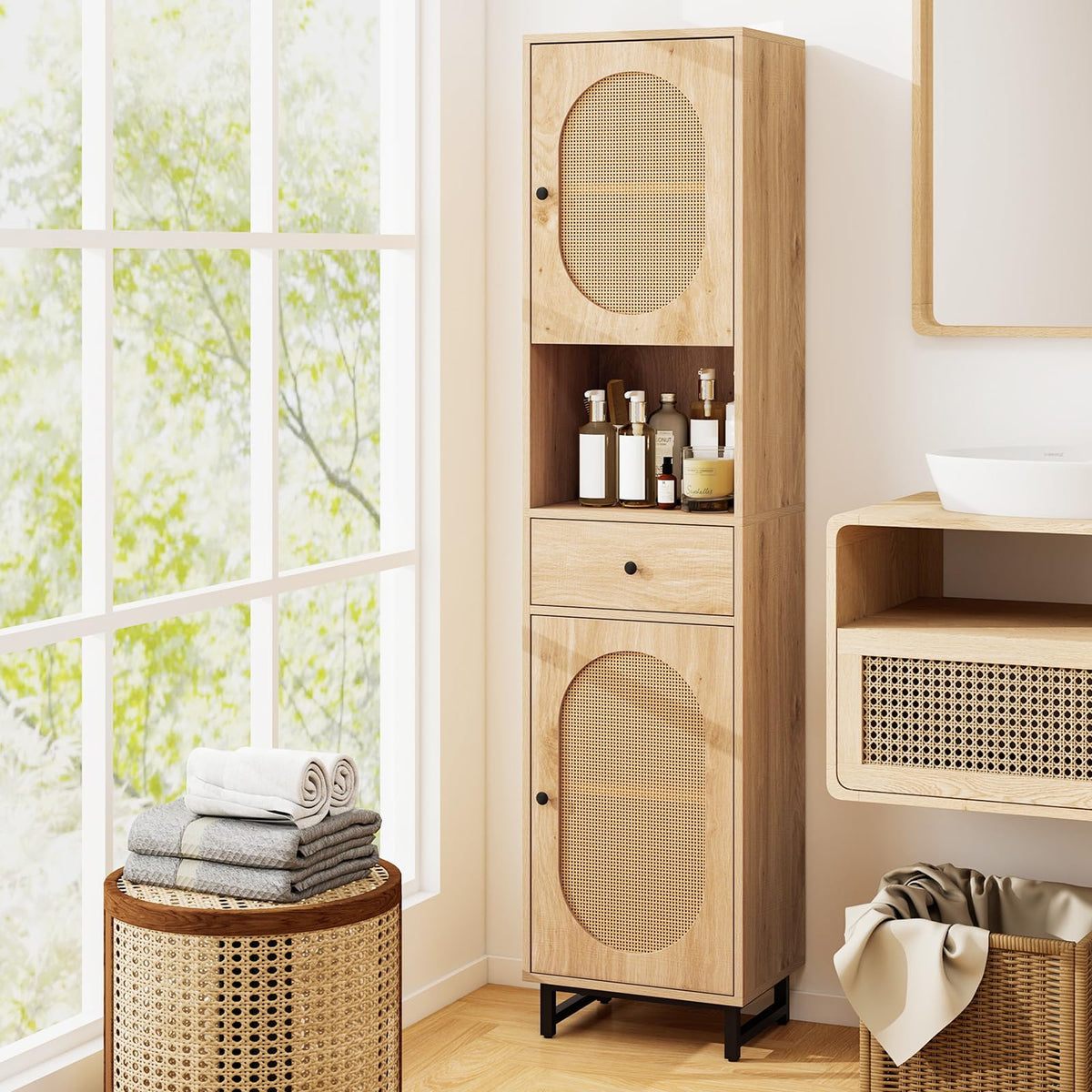Tangkula Tall Bathroom Storage Cabinet - Product image 2