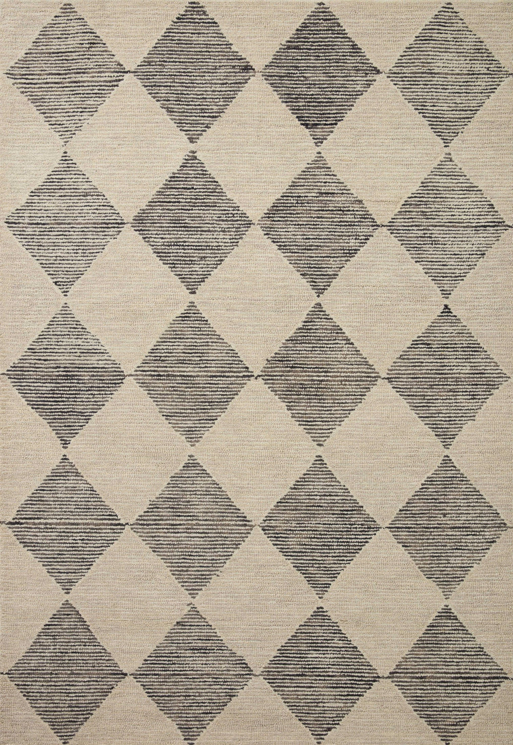 Chris Loves Julia x Loloi Francis FRA-01 Beige Charcoal Rug - 2 ft 3 in x 3 ft 9 in