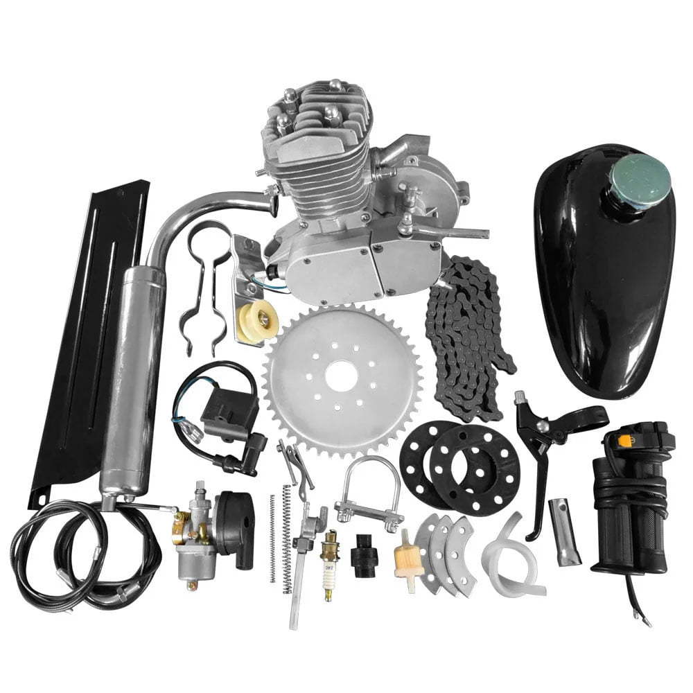 Ubesgoo 2 - Stroke 50cc Engine Kit Fits Most 26" or 28" Wheeled Bikes with V - Frame for Bicycle Mountain and Road Bike Gas Motorized Motor Bike