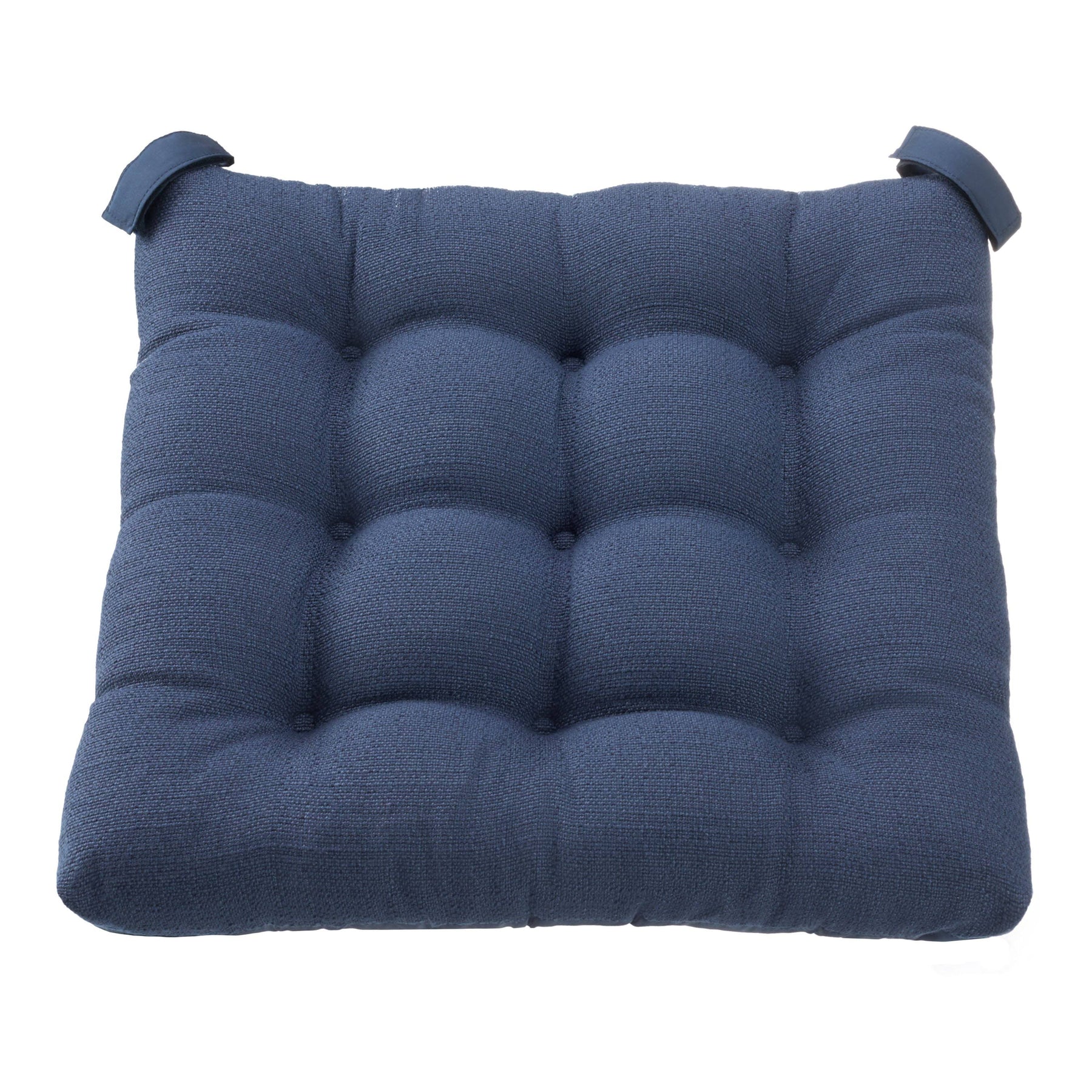 Mainstays Textured Chair Cushion, Navy, 1-Piece, 15.5 inch L x 16 inch W, Size - Product image 1