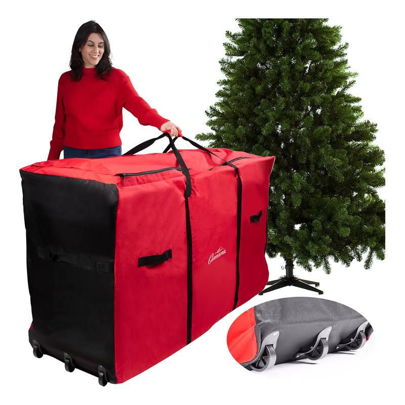 Camerons Christmas Tree Storage Bag- Heavy Duty 58"x24"x34" Storage Container with Wheels - Product image 1