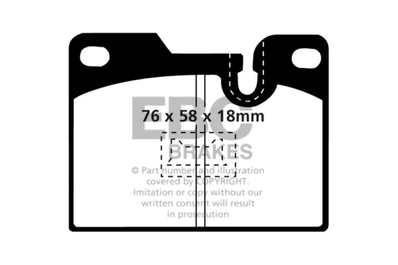 EBC - Rear Yellowstuff Pad PN DP4346R