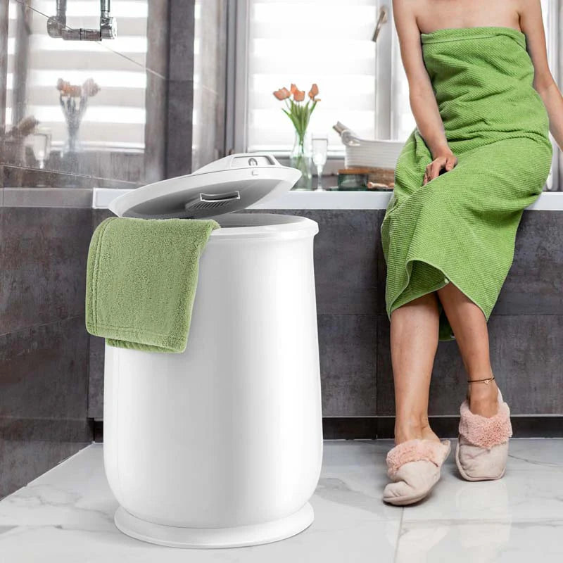 21L Large Towel Warmer Bucket for Bathroom, Hot Towel Heater with Flip-top Lid - Product image 2