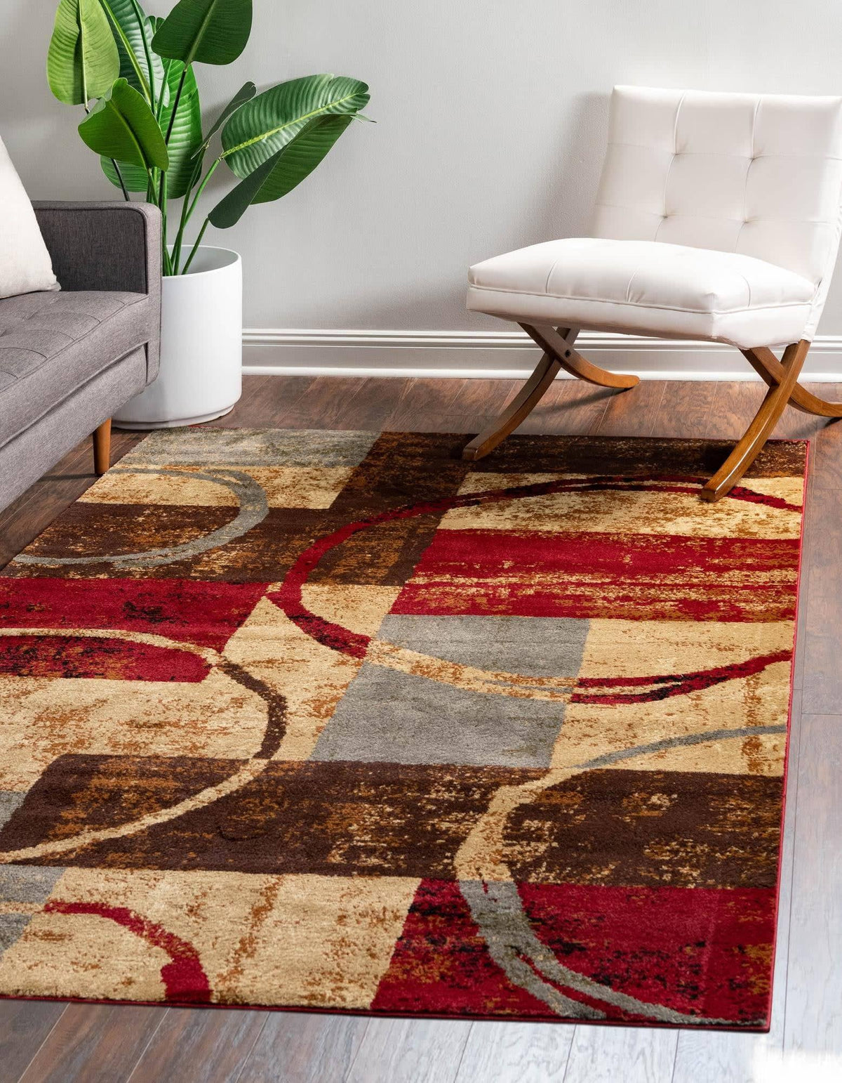 Unique Loom Kouillou Barista Area Rug - 8' x 10' Multi - Product image 1