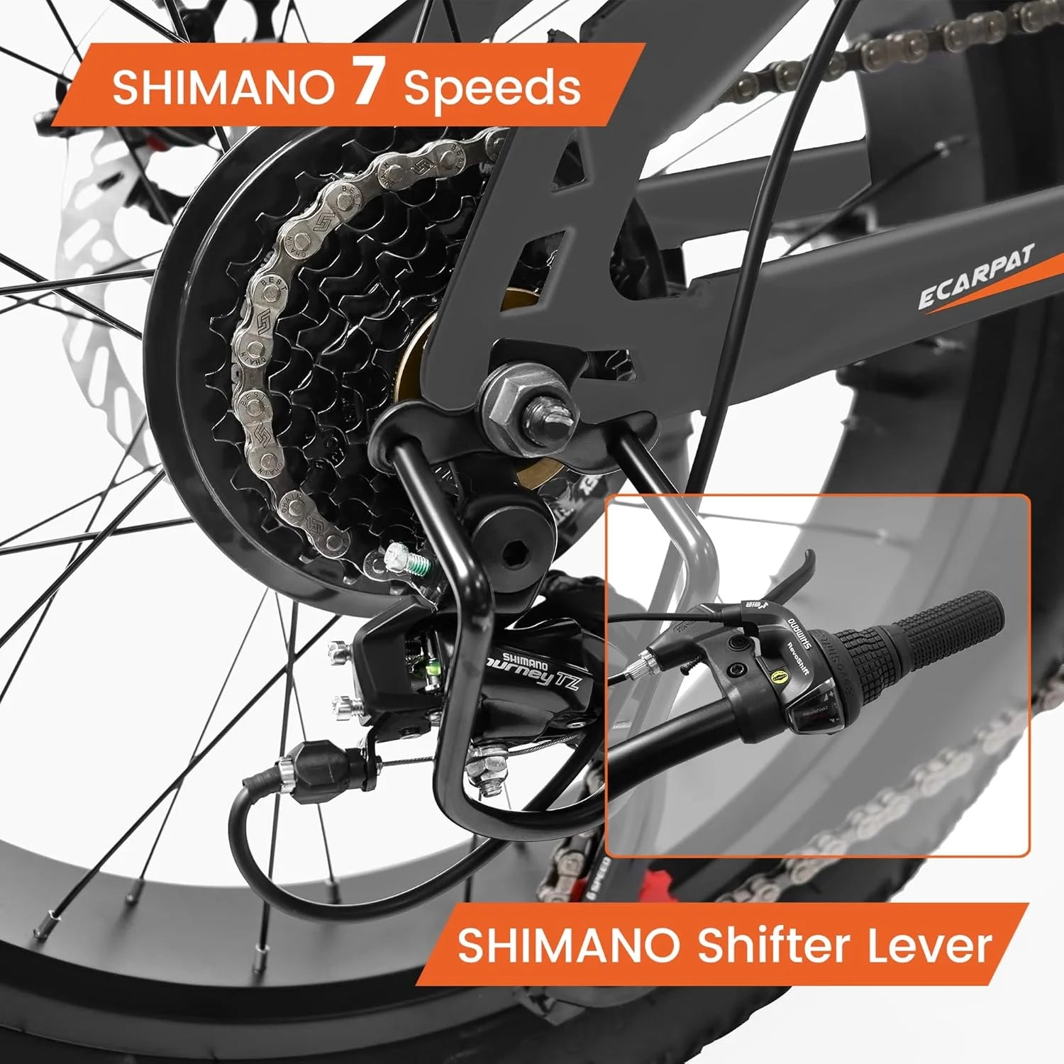 20 in Mountain Bike for 7 - 15 Years Old, 7 Speed Kids Bike with High Carbon Steel Frame - Product image 5