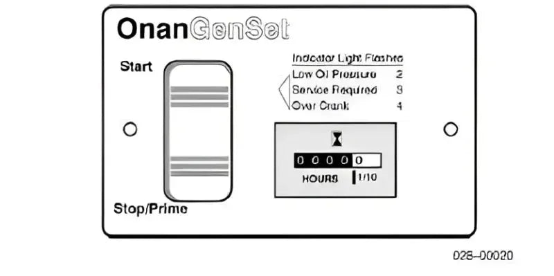 300-4937 Cummins Power Generation Switch Panel Illuminated Start/Stop