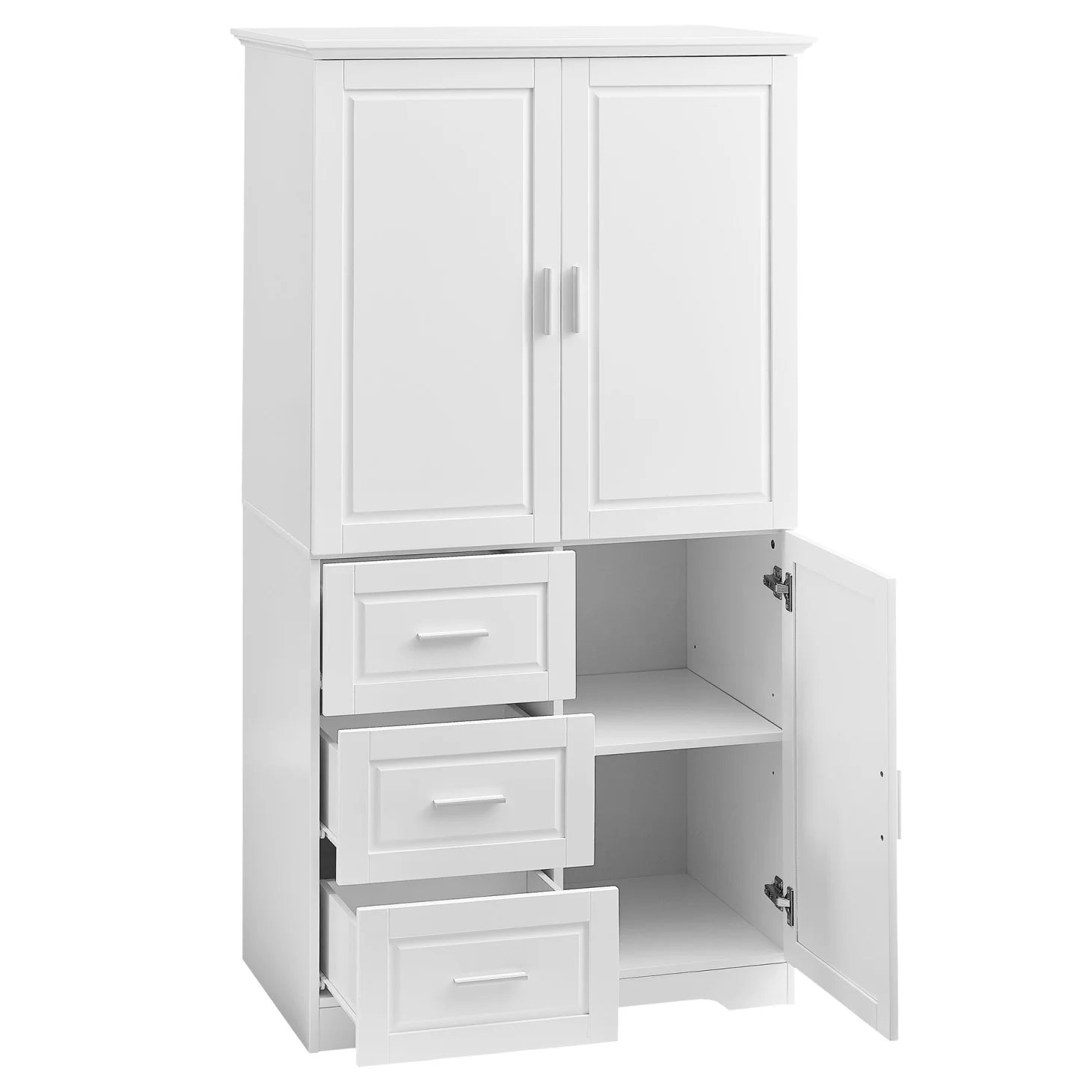 Bathroom Cabinet, 62.2" Tall Storage Cabinet with Doors and Shelves - Product image 25