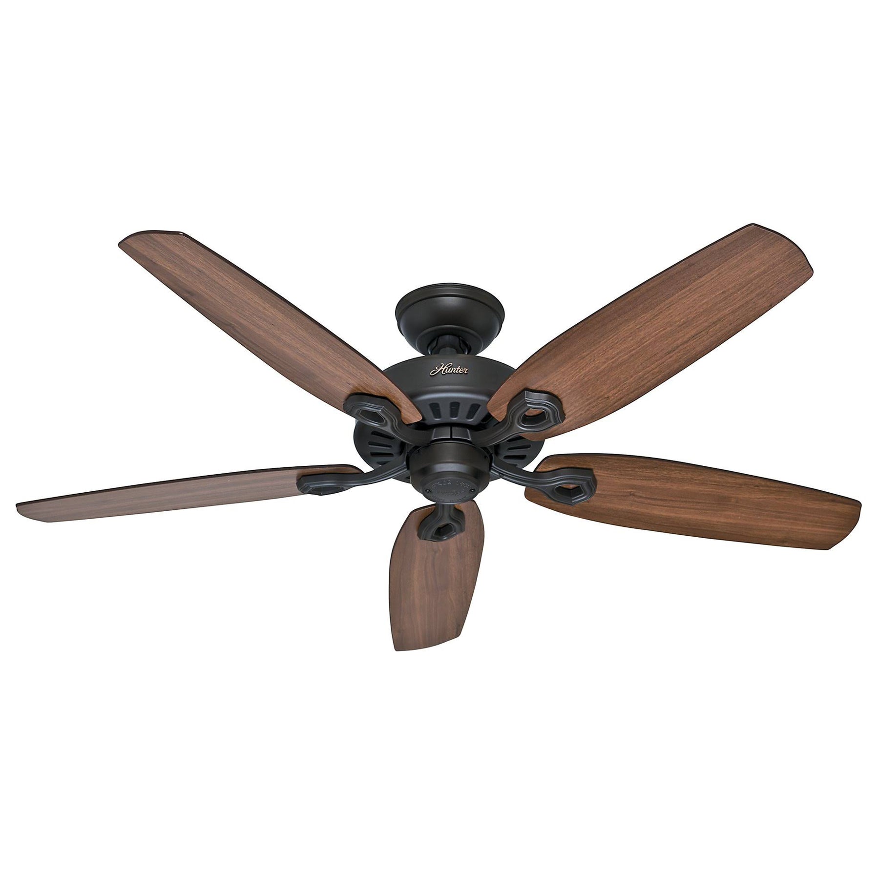 Hunter Builder Elite Energy Star 52" Ceiling Fan - New Bronze - Harvest Mahogany/Brazilian Cherry Blades - Product image 1
