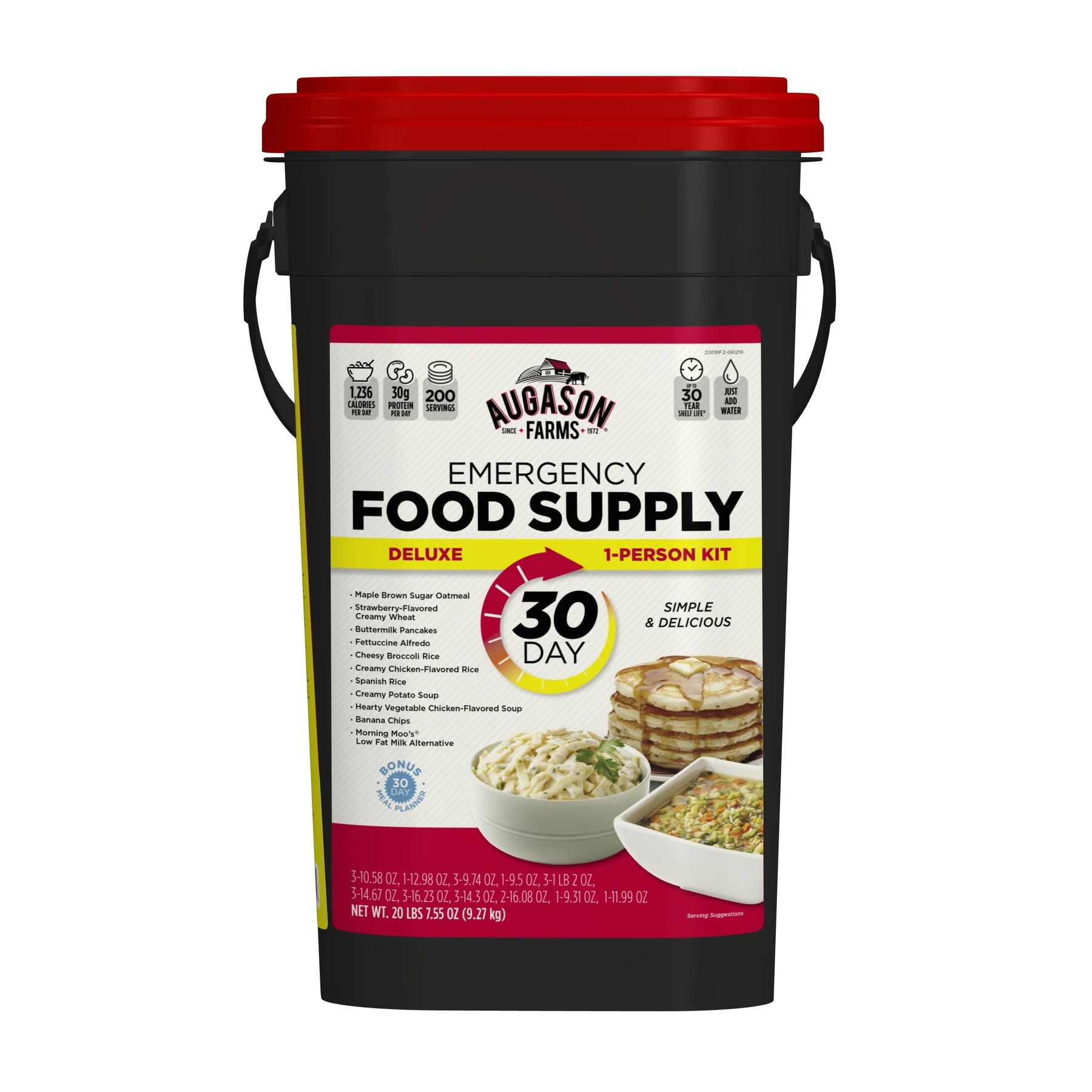Augason Farms Deluxe 30 - Day Emergency Food Supply, 20 lb 7.55 oz - Product image 1