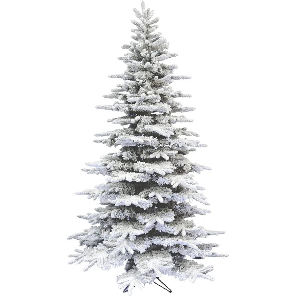 Fraser Hill Farm 9-ft. Flocked Pine Valley Christmas Tree - Product image 1