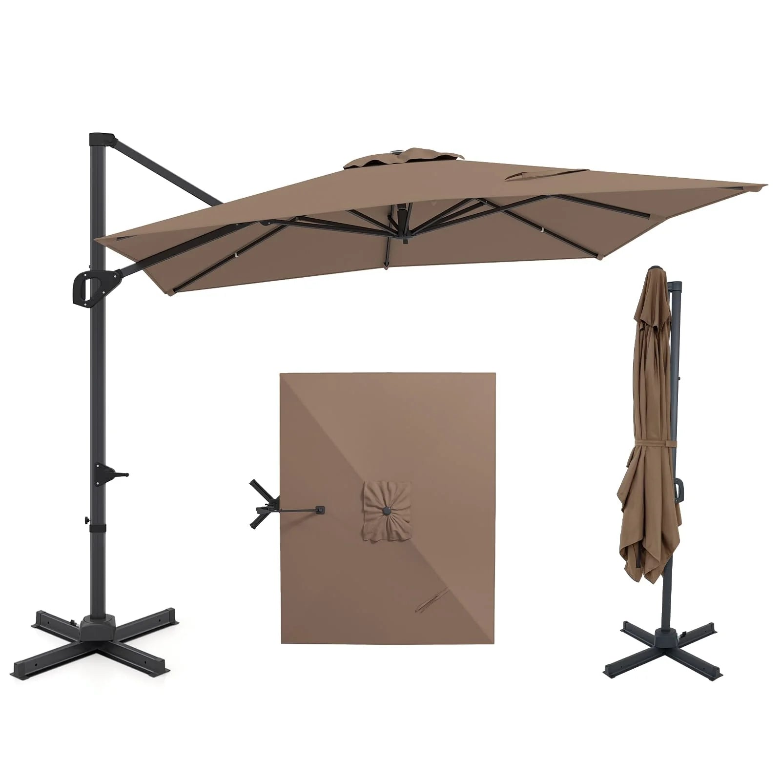Tangkula 11 x 9 FT Patio Umbrella Large Offset Cantilever Outdoor Umbrella - Product image 3