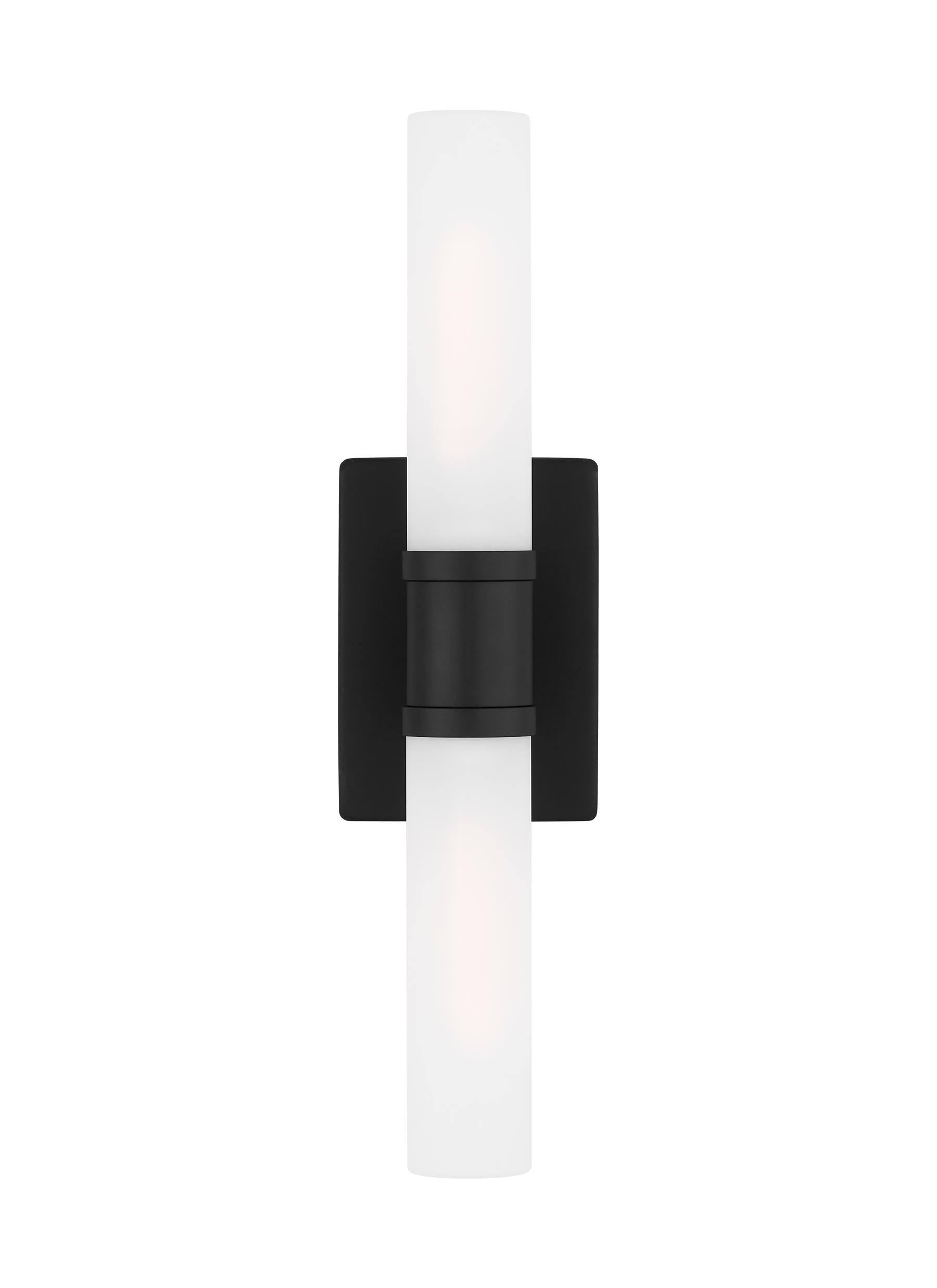 Keaton Two Light Bath Vanity in Midnight Black