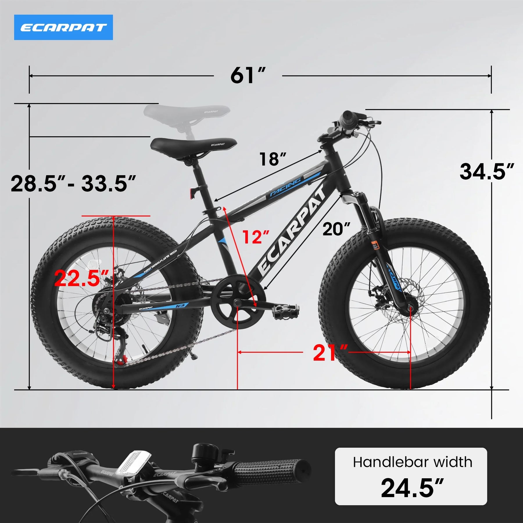 20 in Mountain Bike for 7 - 15 Years Old, 7 Speed Kids Bike with High Carbon Steel Frame - Product image 16