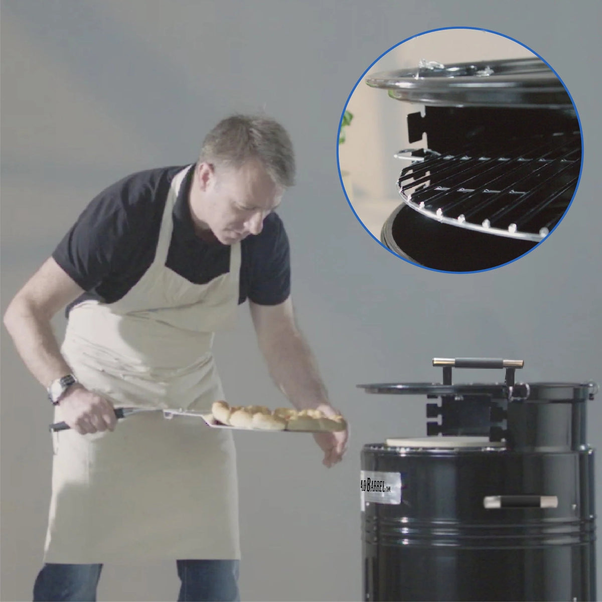 Big Bad Barrel BBQ Smoker Grill 5 in 1 Barrel Can Be Used As a Smoker, Grill, Pizza Oven - Product image 5