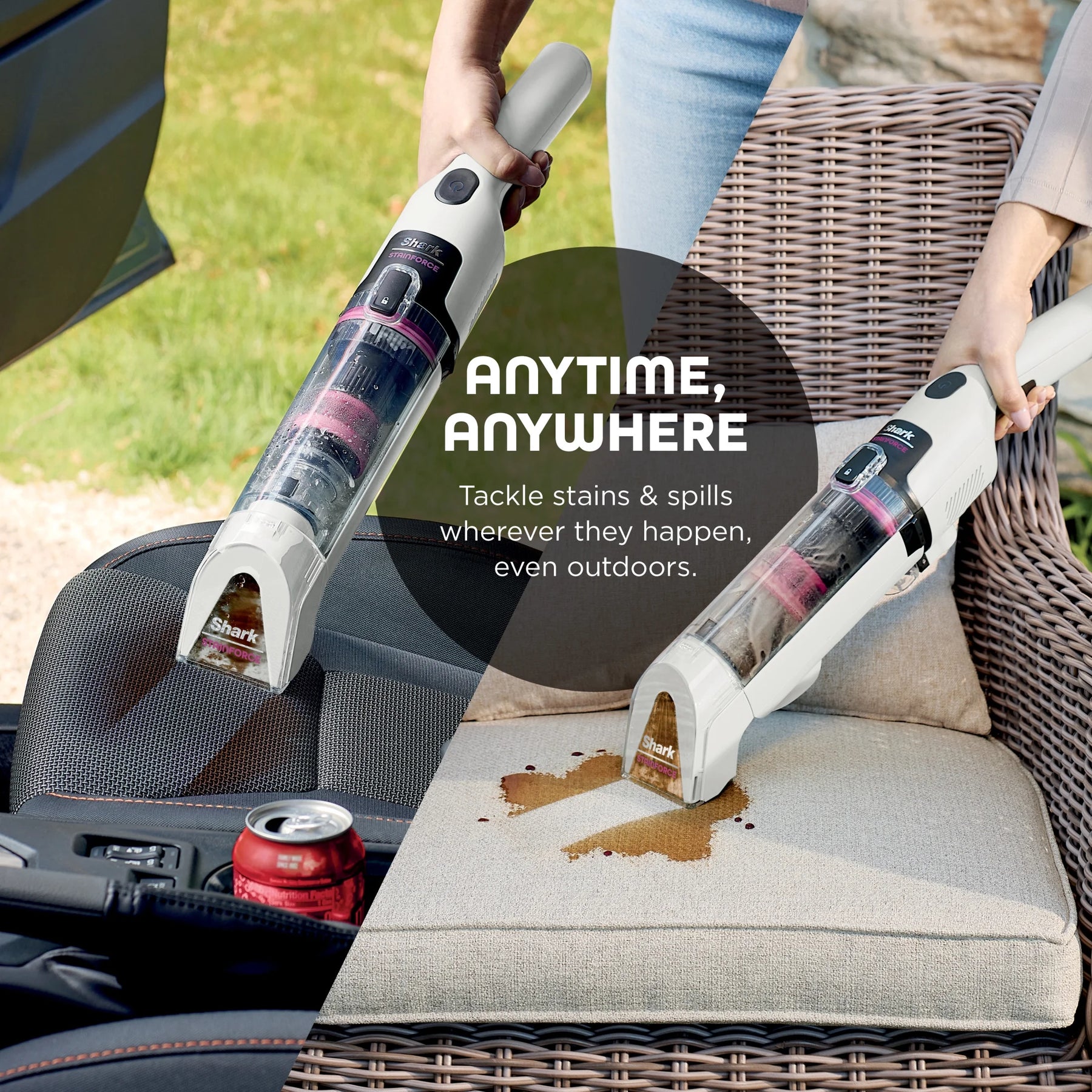 Shark Stainforce Cordless Portable Spot, Stain, & Odor Remover System for Carpets, Area Rugs, Upholstery - Product image 7