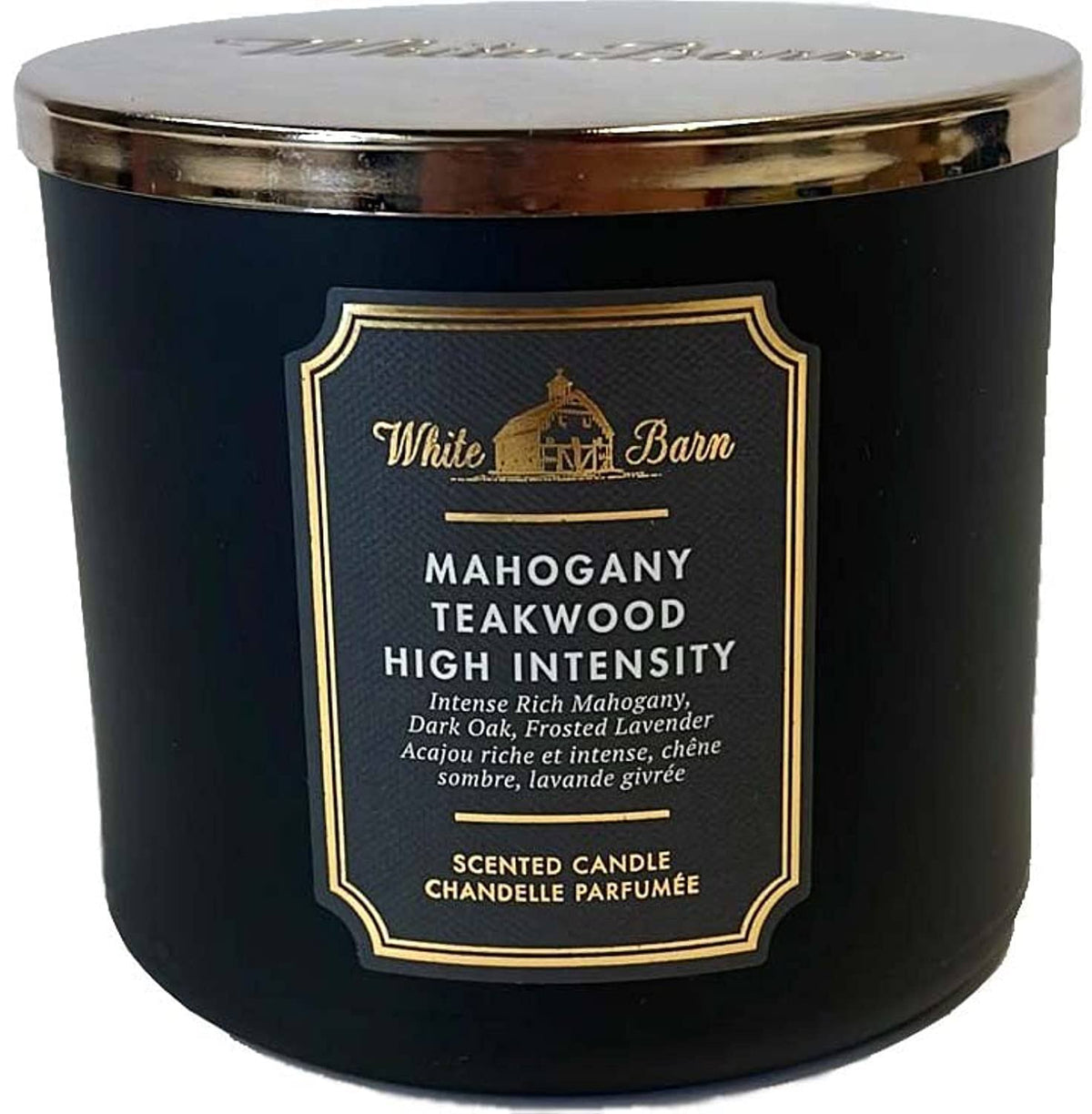 Bath & Body Works Accents - Mahogany Teakwood High Intensity 3 Wick Candle - Color: Black/White - Size - Product image 1
