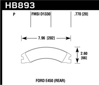 Hawk Performance HB893 Series Brake Pad