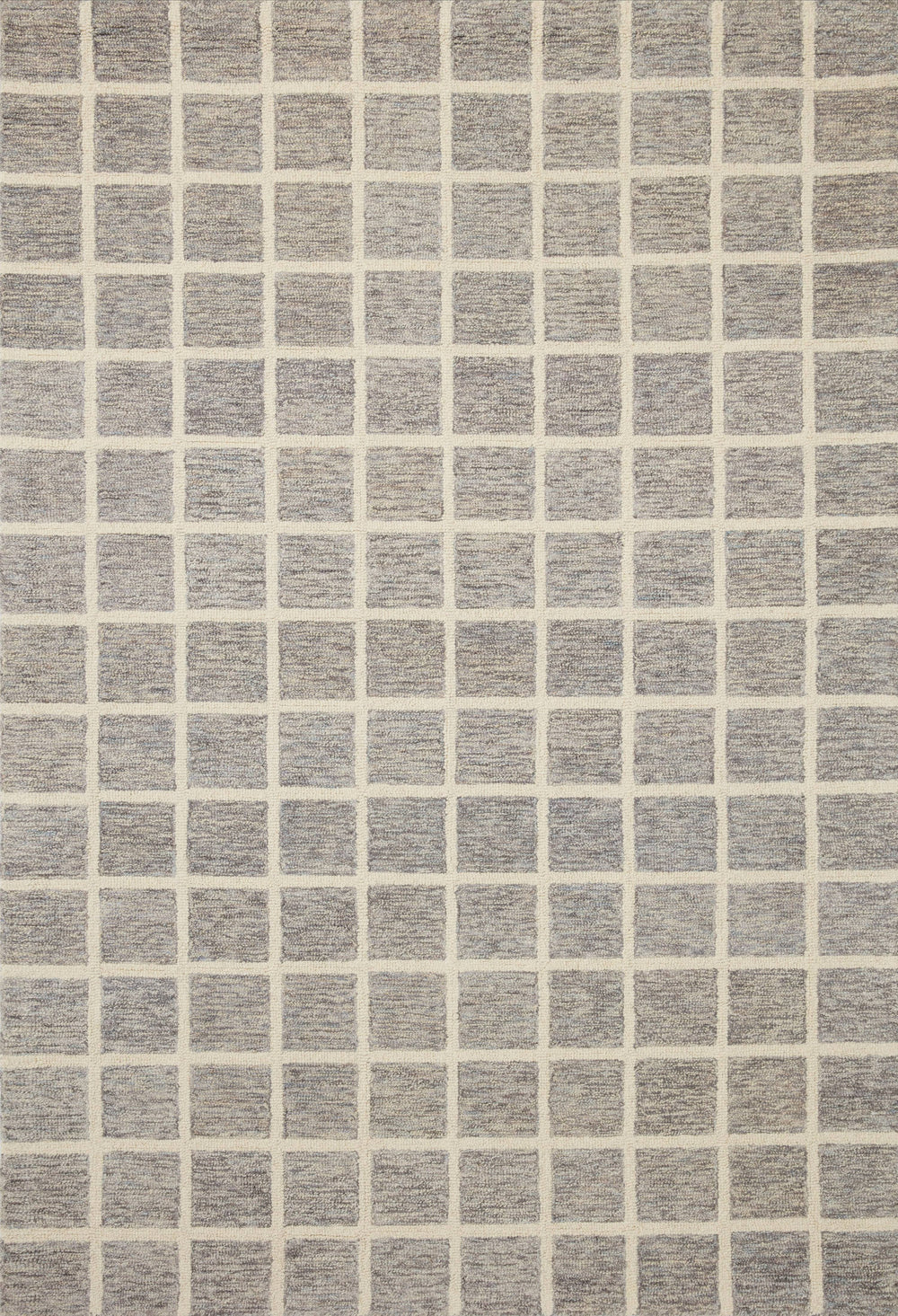 Chris Loves Julia x Loloi 3'6" 5'6" Slate/Ivory Polly POL-05 Area Rug