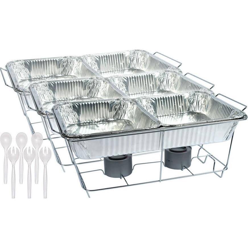Party Dimensions 24 Piece Party Serving Kit Includes Chafing Kits and Serving Utensils for All Types of - Product image 1