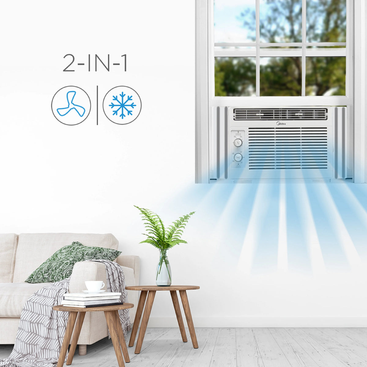 Midea 5, 000 BTU 150 Sq Ft Mechanical Window Air Conditioner, White, MAW05M1WWT, New - Product image 17