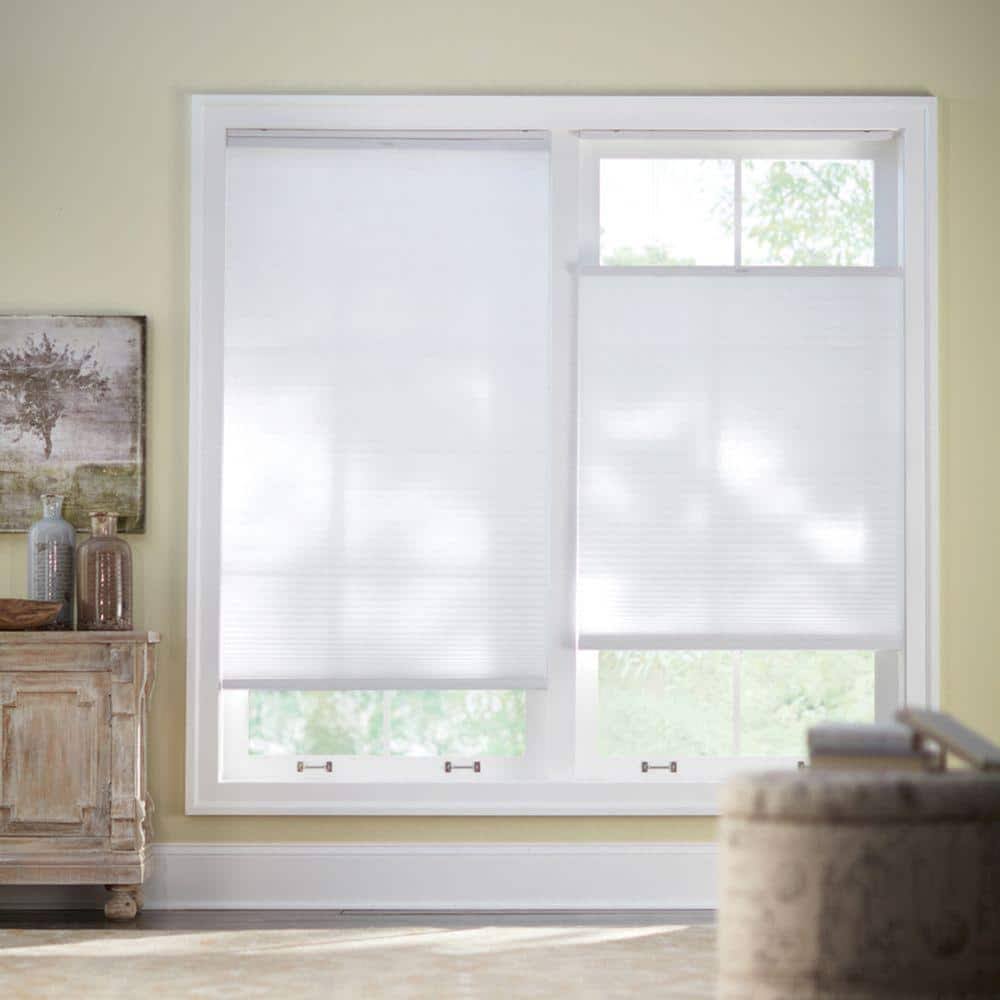 Home Decorators Collection Snow Drift Top Down Bottom Up Cordless Cellular Shade - 23.375 in. W x 48 in - Product image 1