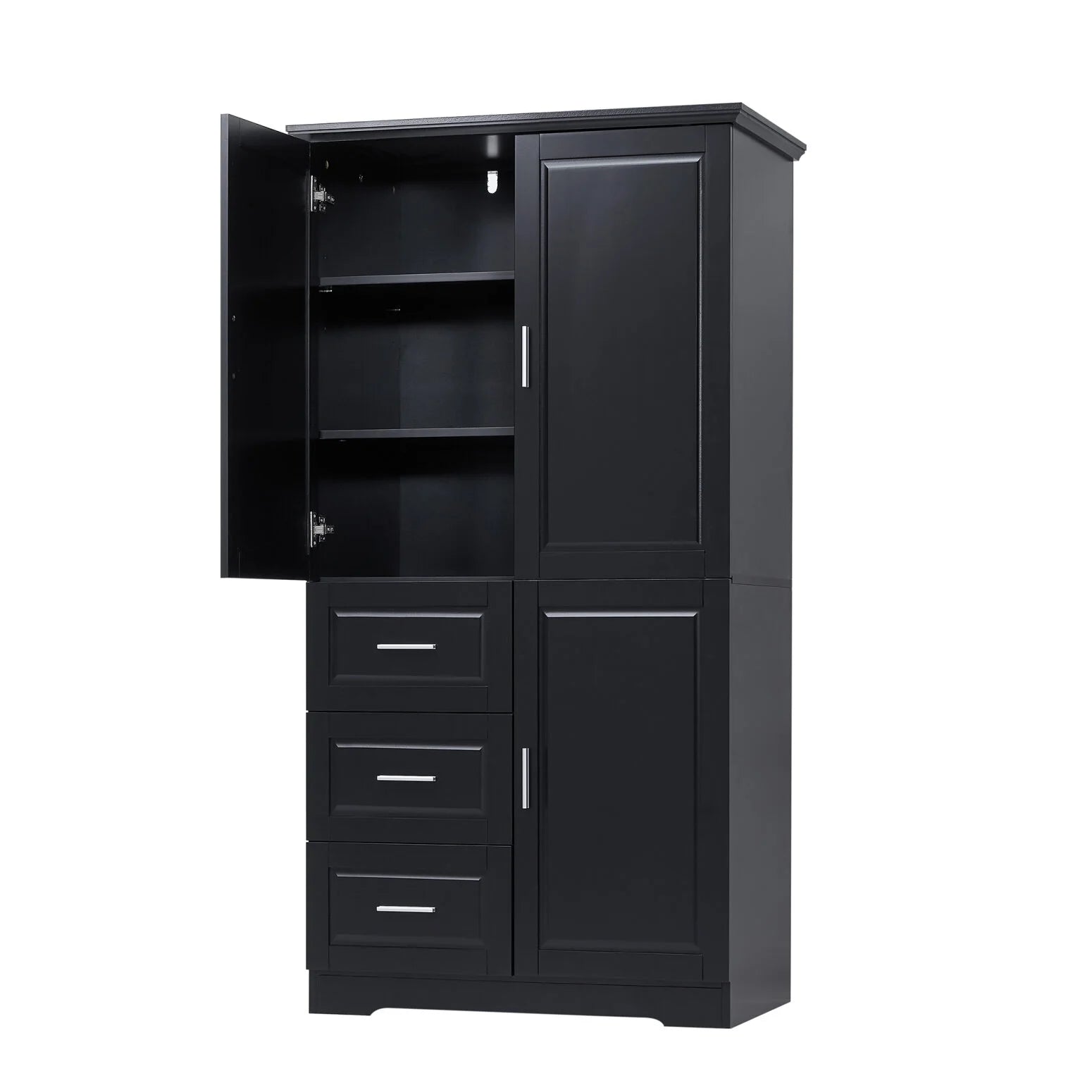 Bathroom Cabinet, 62.2" Tall Storage Cabinet with Doors and Shelves - Product image 16