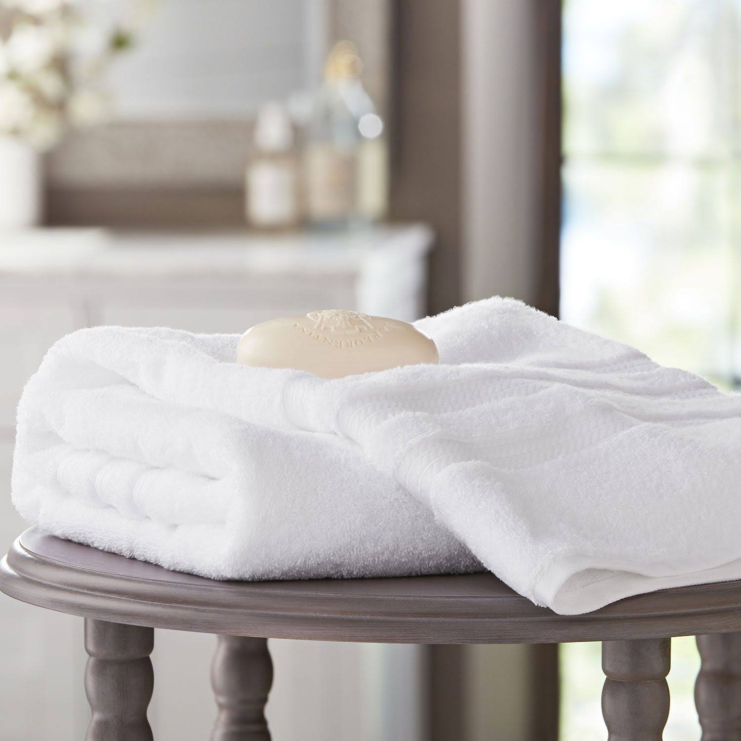 Member's Mark Hotel Premier Collection 100% Cotton Luxury Bath Sheet Towel - White - Product image 1