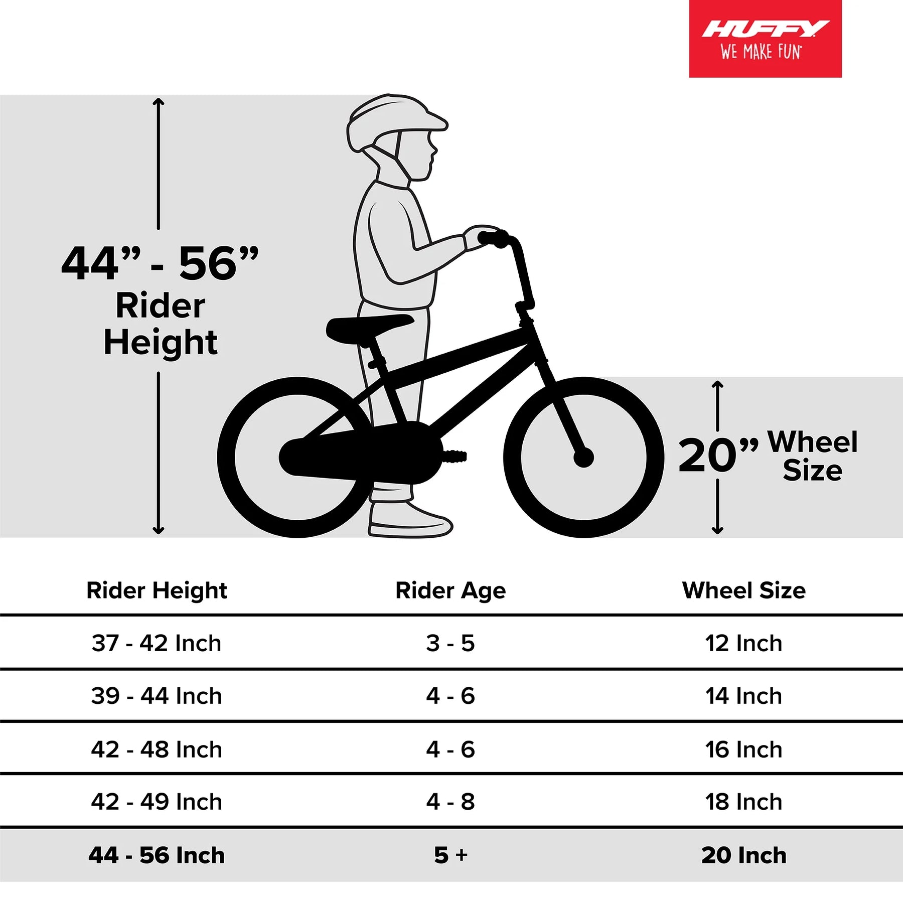 Huffy 20" Rock It Kids' Bike, Fits Riders 44" - 56", Blue, Child, Boys - Product image 11