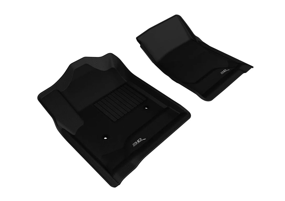 3D MAXpider L1CH05611509 - 2014-2018 Chevrolet/GMC Silverado/Sierra Regular Cab Kagu 1st Row Floormat - Black